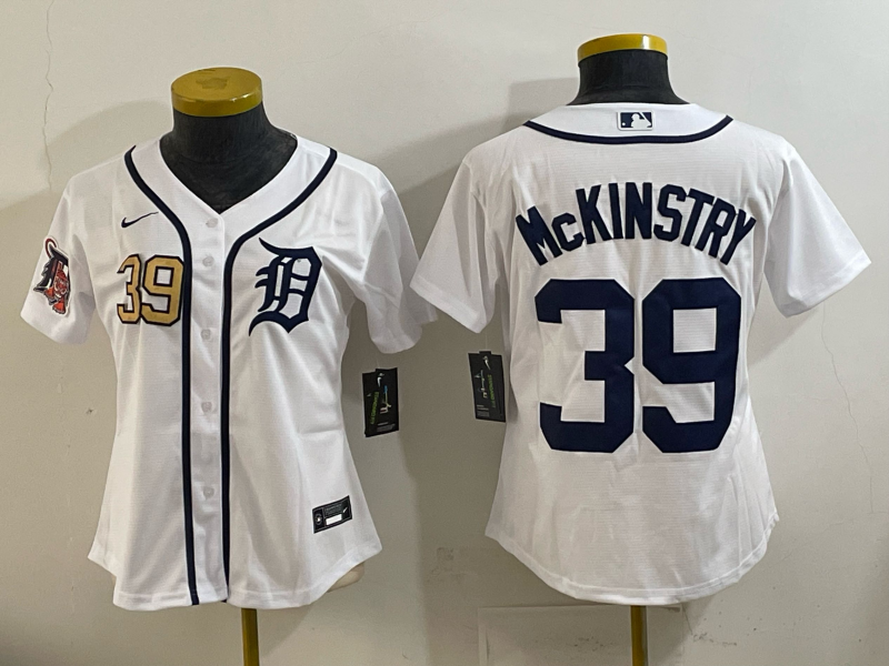Youth Detroit Tigers 39 McKinstry white 2025 Nike MLB jersey 009
